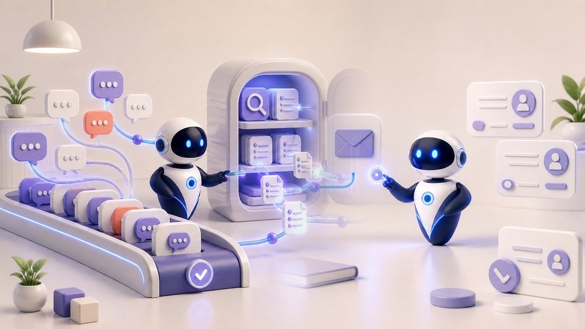 Illustration 3D Levolia d’un agent IA pour « Agents vocaux IA : entre la démo époustouflante et la réalité terrain, où en est-on vraiment ? »