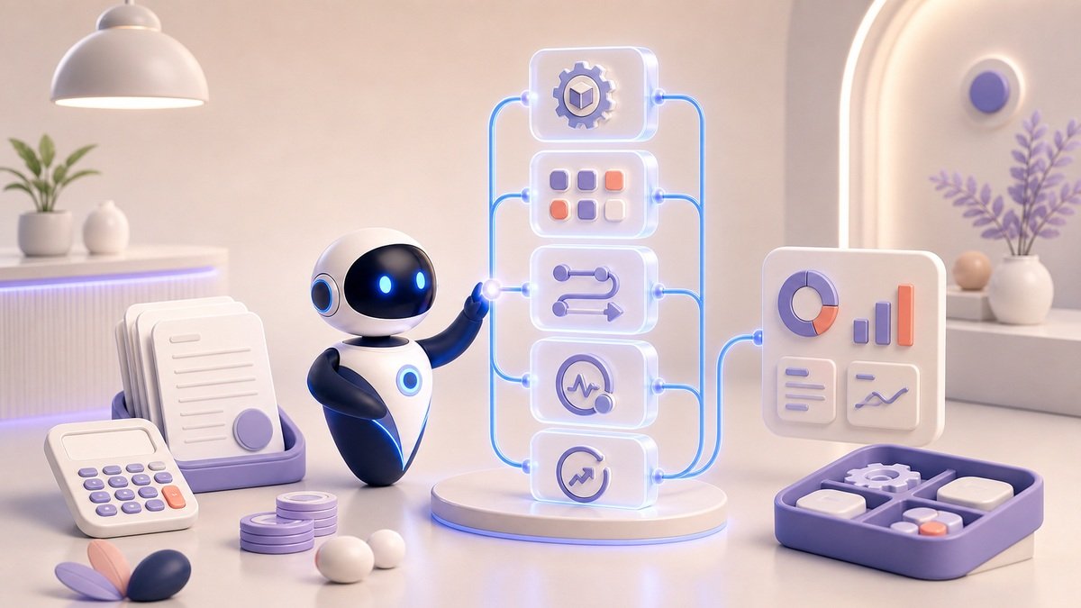 Illustration 3D Levolia d’un agent IA pour « Combien coûte un agent IA pour une PME ? Prix et budgets 2026 »