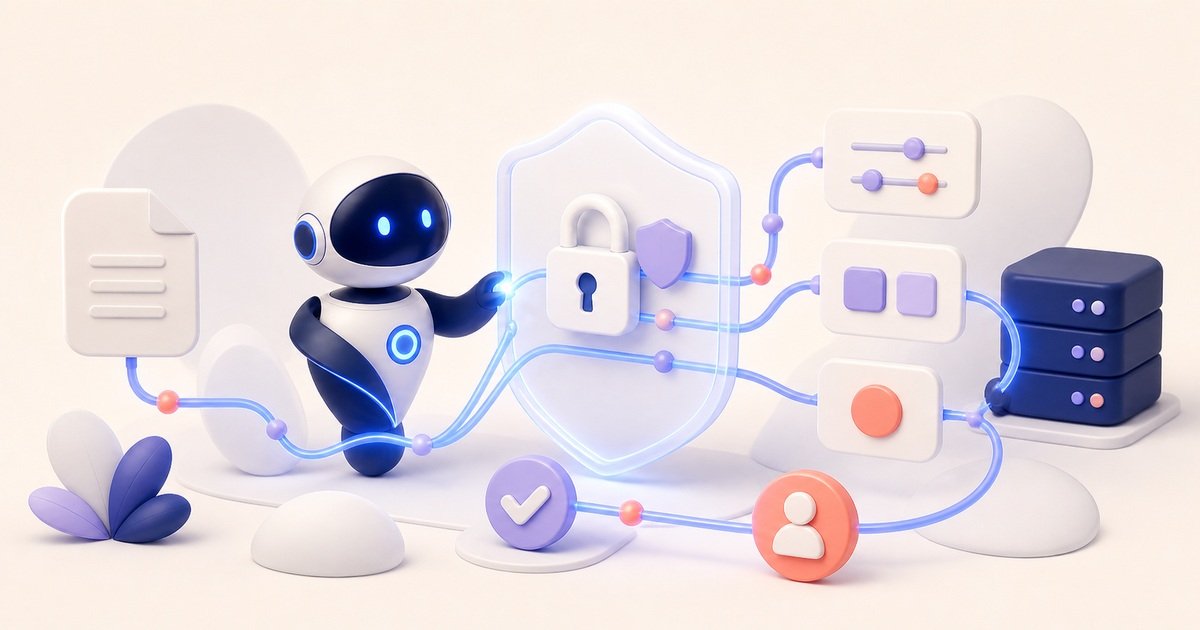 Illustration 3D Levolia d’un workflow sécurisé de facturation électronique avec validation humaine