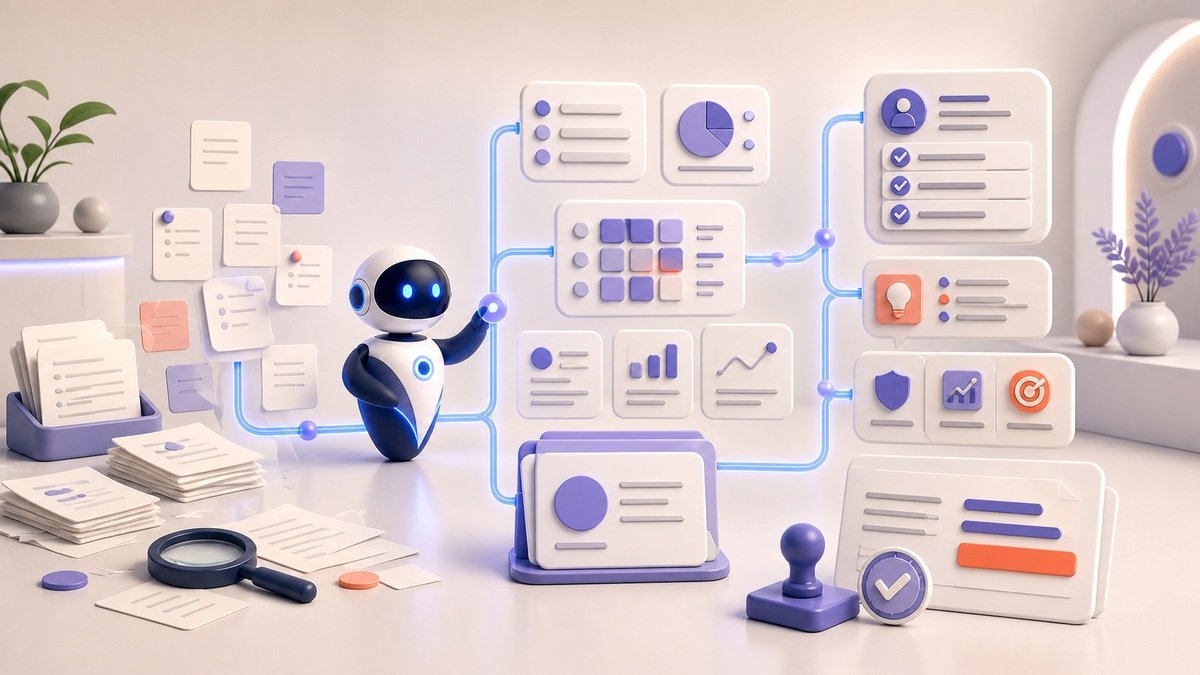 Illustration 3D Levolia d’un agent IA pour « IA pour les cabinets de conseil : produire plus, facturer mieux »